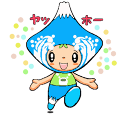 Mount Fuji character sticker #10967898