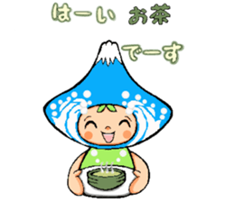 Mount Fuji character sticker #10967906