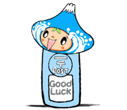 Mount Fuji character sticker #10967909