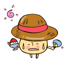 Mr. hat mushroom sticker #10968063