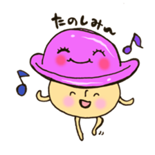 Mr. hat mushroom sticker #10968072