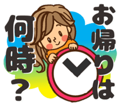 Pretty stickers for attractive girls sticker #10968409