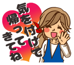 Pretty stickers for attractive girls sticker #10968410