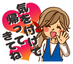 Pretty stickers for attractive girls sticker #10968410