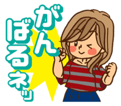 Pretty stickers for attractive girls sticker #10968421