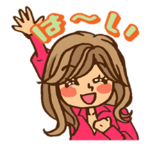 Pretty stickers for attractive girls sticker #10968431