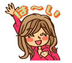 Pretty stickers for attractive girls sticker #10968431