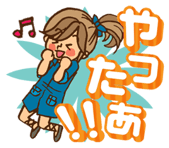 Pretty stickers for attractive girls sticker #10968432