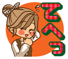 Pretty stickers for attractive girls sticker #10968433