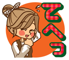 Pretty stickers for attractive girls sticker #10968433