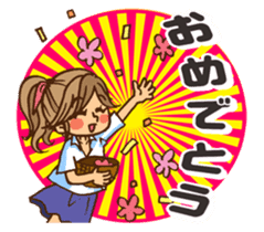 Pretty stickers for attractive girls sticker #10968438