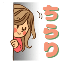 Pretty stickers for attractive girls sticker #10968440