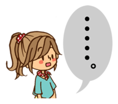 Pretty stickers for attractive girls sticker #10968443