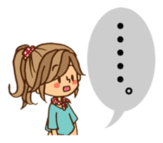 Pretty stickers for attractive girls sticker #10968443