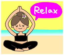 ALOHA!Hawaiian girl Sticker sticker #10968580