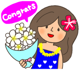 ALOHA!Hawaiian girl Sticker sticker #10968584