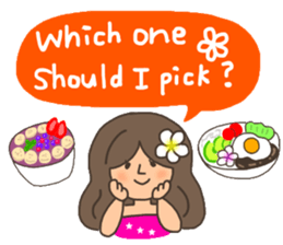 ALOHA!Hawaiian girl Sticker sticker #10968586