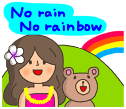 ALOHA!Hawaiian girl Sticker sticker #10968589