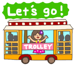 ALOHA!Hawaiian girl Sticker sticker #10968590