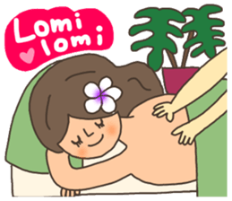 ALOHA!Hawaiian girl Sticker sticker #10968591