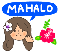 ALOHA!Hawaiian girl Sticker sticker #10968593