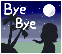 ALOHA!Hawaiian girl Sticker sticker #10968599