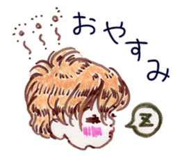 Cute blond boy sticker #10968707