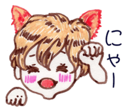 Cute blond boy sticker #10968718