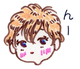 Cute blond boy sticker #10968721