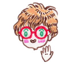 Cute blond boy sticker #10968722