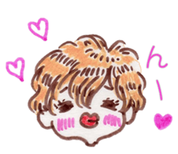 Cute blond boy sticker #10968725