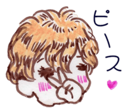 Cute blond boy sticker #10968726