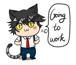 A Naughty Little-cat Guy sticker #10969088