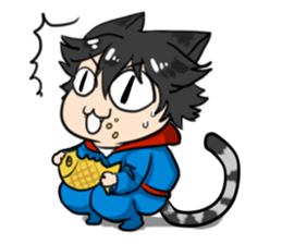 A Naughty Little-cat Guy sticker #10969089