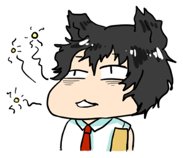 A Naughty Little-cat Guy sticker #10969091