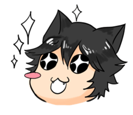 A Naughty Little-cat Guy sticker #10969092