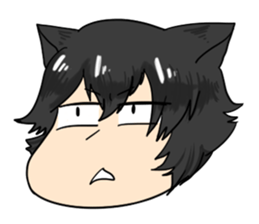 A Naughty Little-cat Guy sticker #10969094