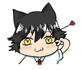 A Naughty Little-cat Guy sticker #10969096