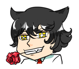 A Naughty Little-cat Guy sticker #10969099