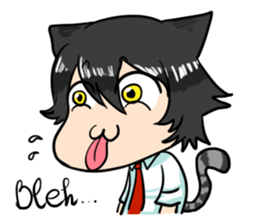 A Naughty Little-cat Guy sticker #10969100