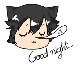 A Naughty Little-cat Guy sticker #10969109