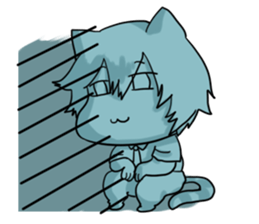 A Naughty Little-cat Guy sticker #10969110