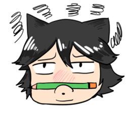 A Naughty Little-cat Guy sticker #10969115