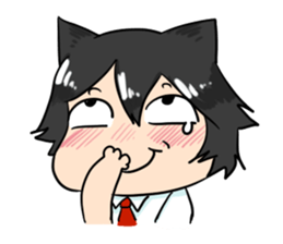 A Naughty Little-cat Guy sticker #10969117