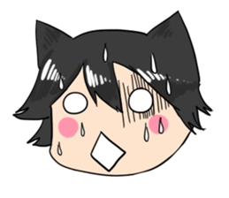 A Naughty Little-cat Guy sticker #10969120