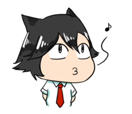 A Naughty Little-cat Guy sticker #10969123