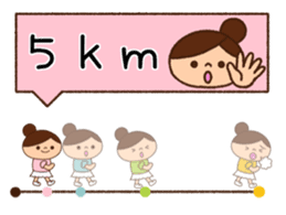 Runner Girl Version 2 sticker #10969612