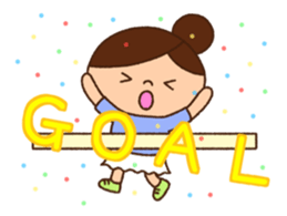 Runner Girl Version 2 sticker #10969630