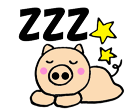 Large character pig sometimes honorific3 sticker #10969769