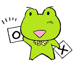 hanamaru frogs sticker #10970048